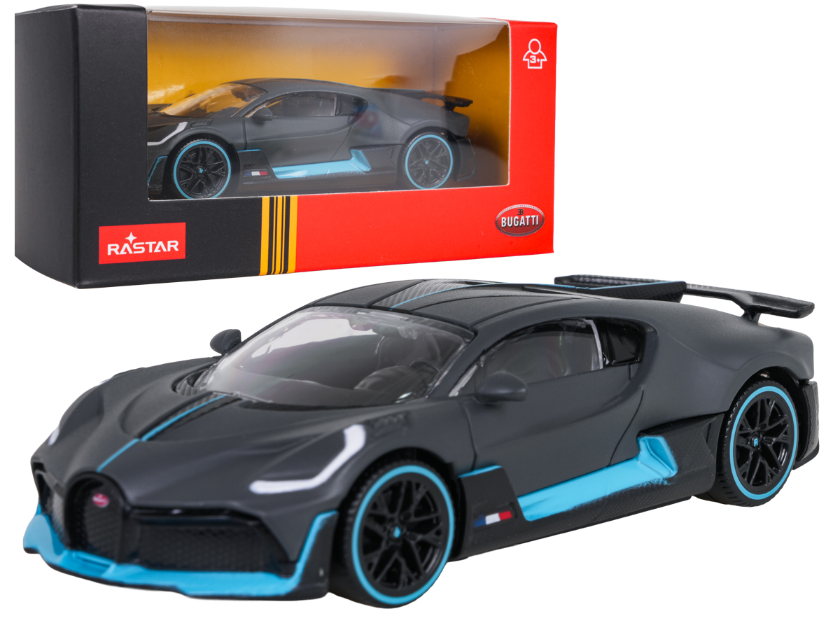 Metal Car 1:43 Bugatti Divo Gray RASTAR