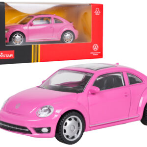 Metalni automobil 1:43 Volkswagen Beetle ružičasta RASTAR