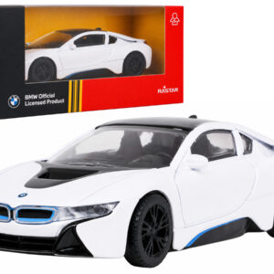 Metalni automobil 1:43 BMW i8 bijela RASTAR
