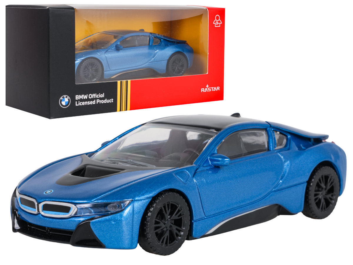 Metal Car 1:43 BMW i8 Blue RASTAR