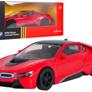 Metalni automobil 1:43 BMW i8 crvena RASTAR