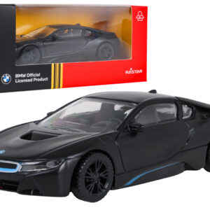 Metalni automobil 1:43 BMW i8 crna RASTAR