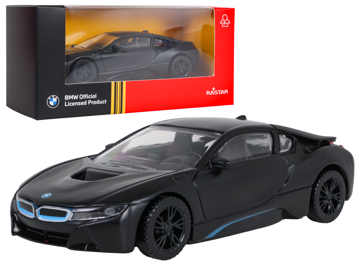 Metal Car 1:43 BMW i8 Black RASTAR