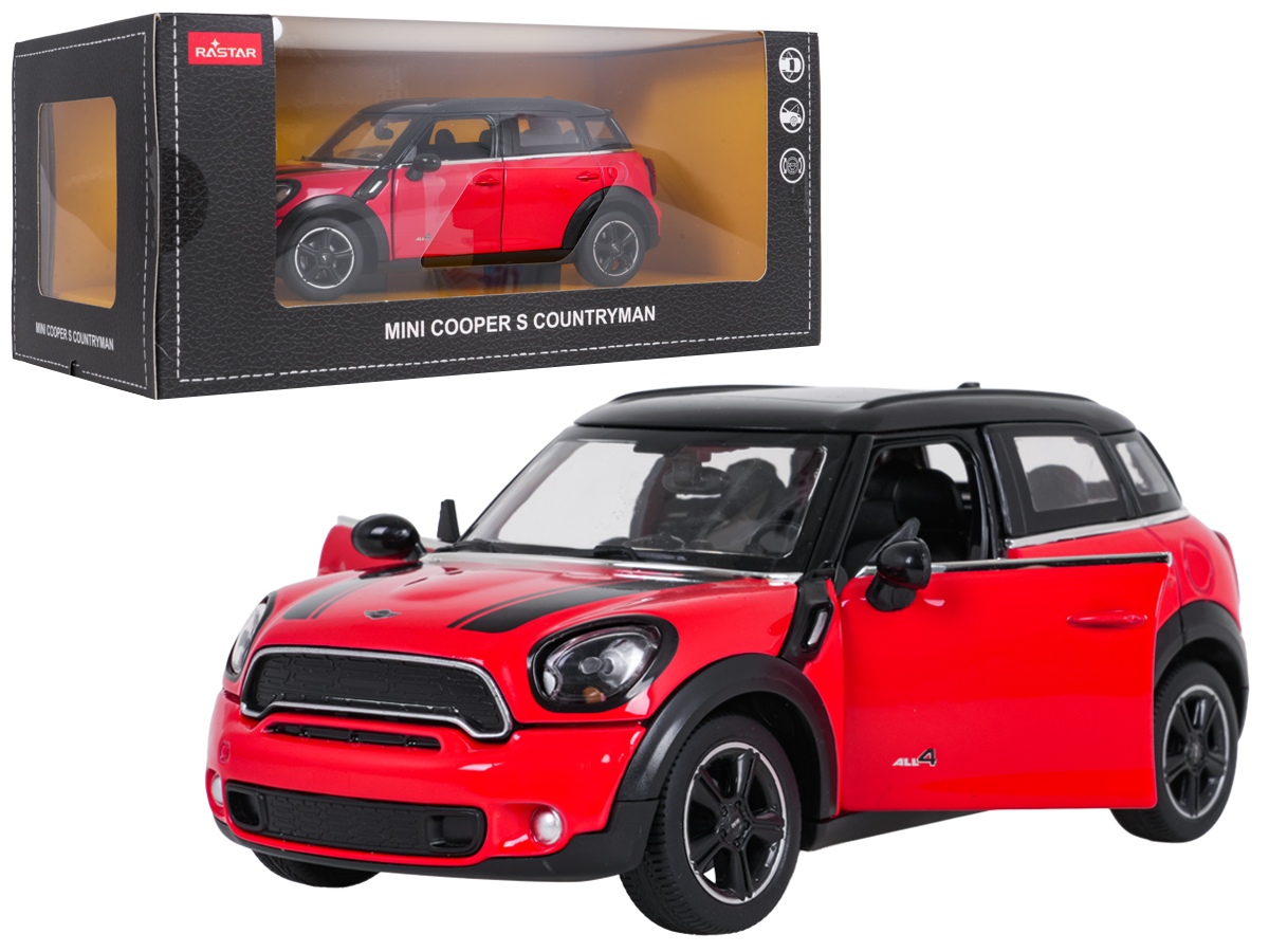 Metal Car 1:24 MINI Countryman Red RASTAR