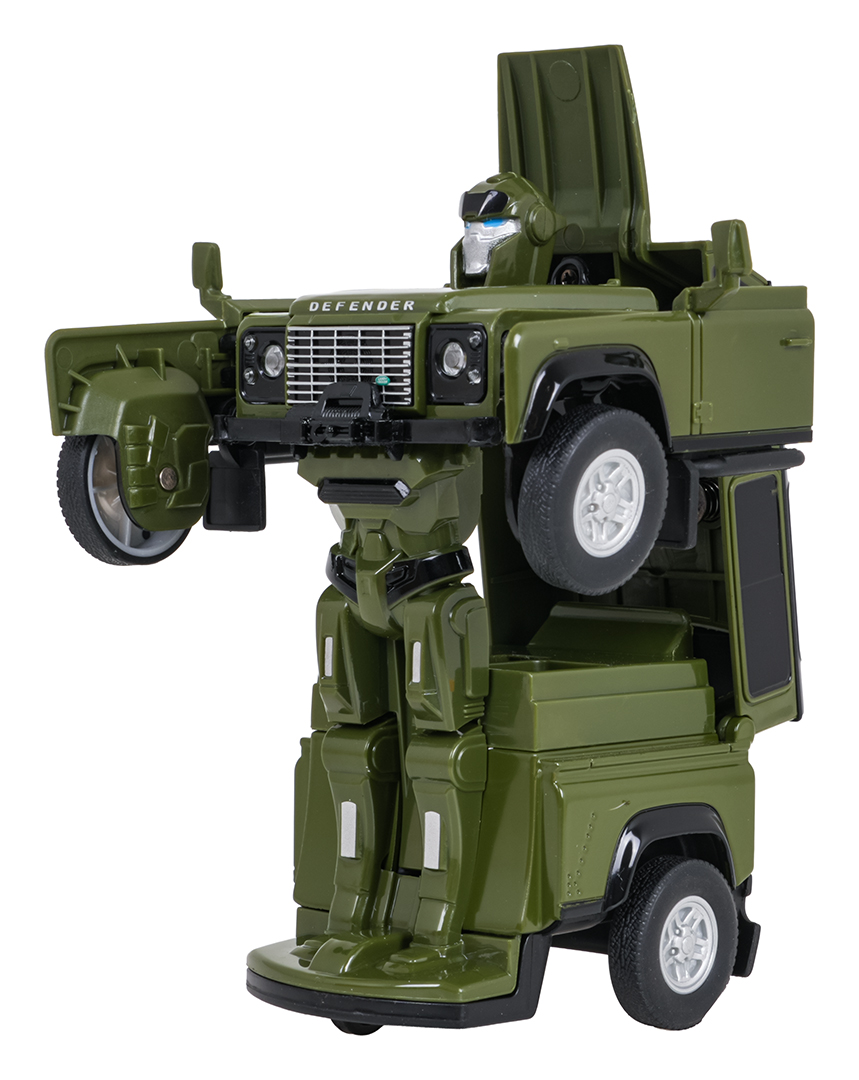 Metal Car/Robot 2in1 1:32 Land Rover Defender Green RASTAR