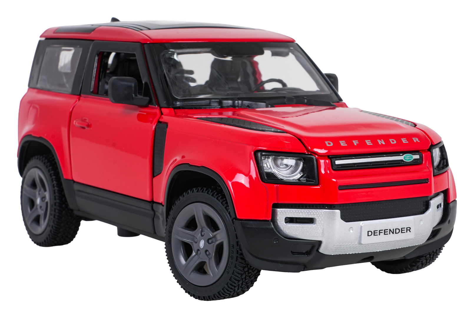 Metal Car 1:24 Land Rover Defender 90 Red RASTAR