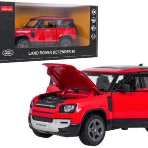 Metal Car 1:24 Land Rover Defender 90 Red RASTAR