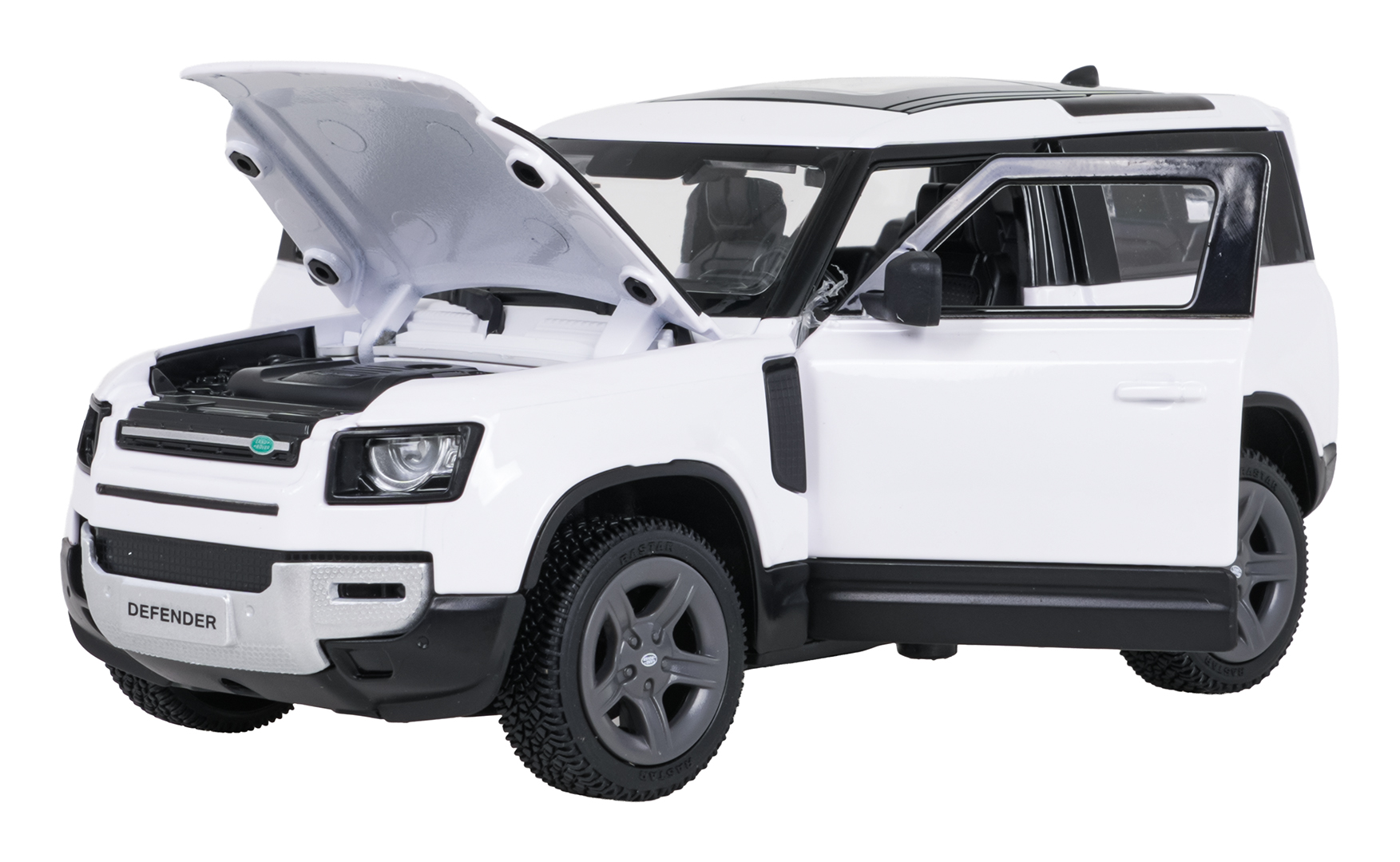Metal Car 1:24 Land Rover Defender 90 White RASTAR