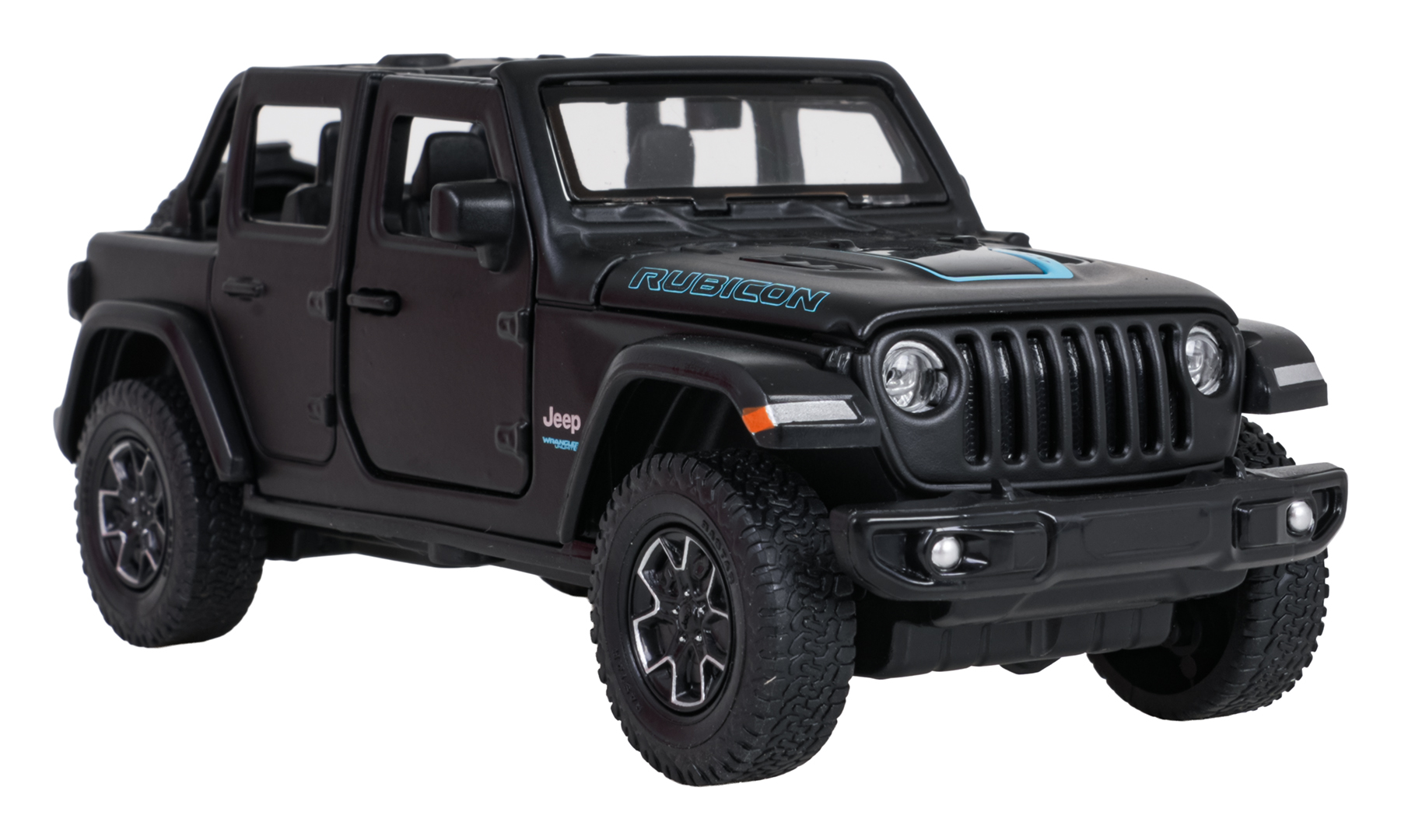 Metal Car 1:32 Jeep Wrangler Rubicon Black RASTAR