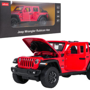 Metal Car 1:32 Jeep Wrangler Rubicon Red RASTAR