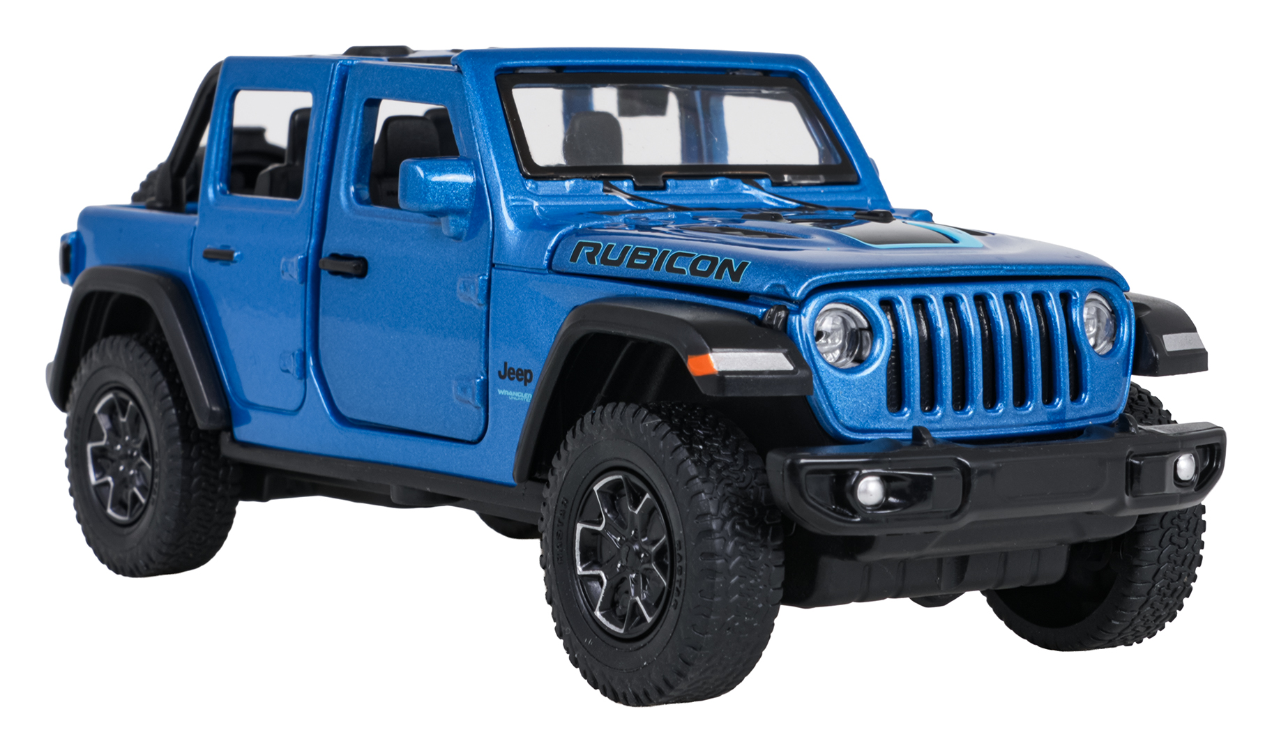 Metal Car 1:32 Jeep Wrangler Rubicon Blue RASTAR