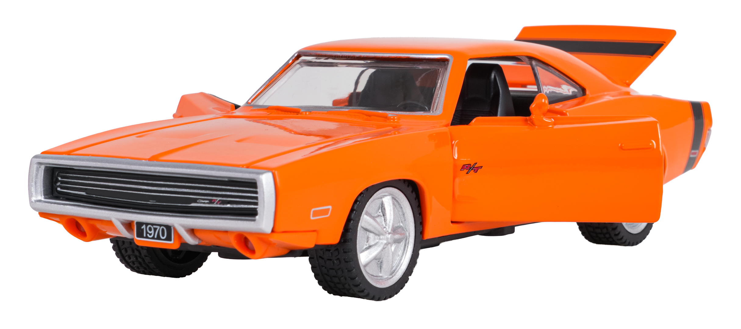 Metal Car 1:36 1970 Dodge Charger R/T Orange RASTAR