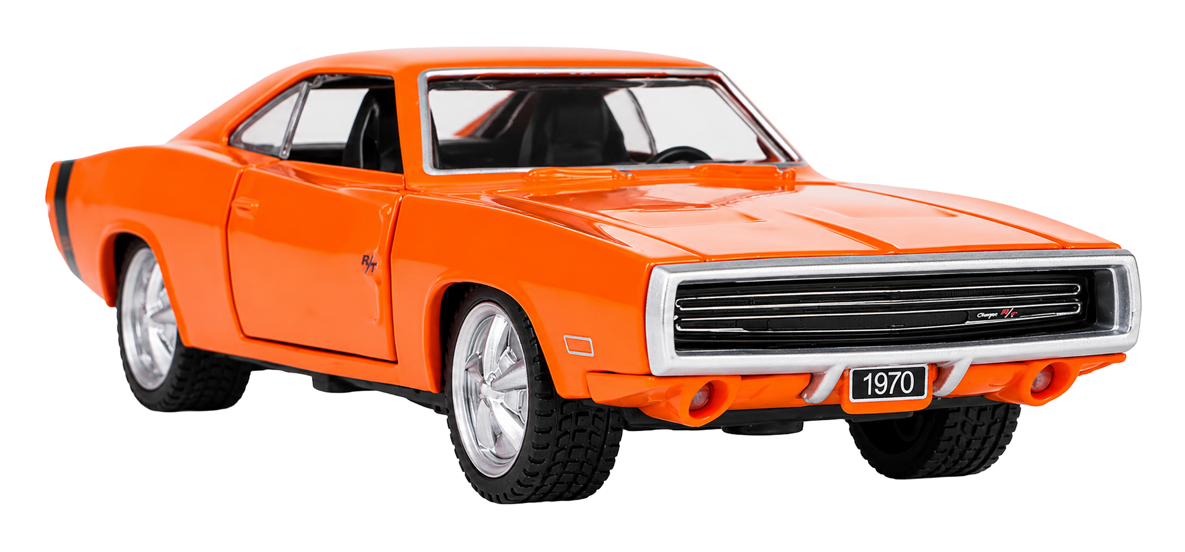 Metal Car 1:36 1970 Dodge Charger R/T Orange RASTAR