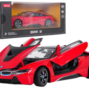 Metalni autić 1:24 BMW i8, crveni RASTAR