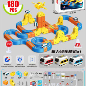 Magnetic Coloured Railway 180el.