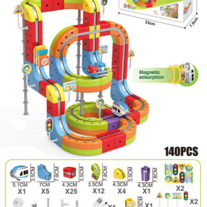 Magnetic Coloured Railway 140el.