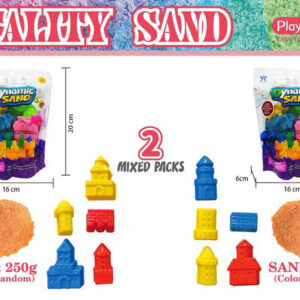 Coloured Kinetic Sand Red Castle + Accessories