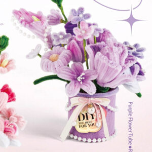 DIY mekani Flower set ljubičasta Bouquet