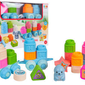 Set of soft bricks Letters + Locomotive