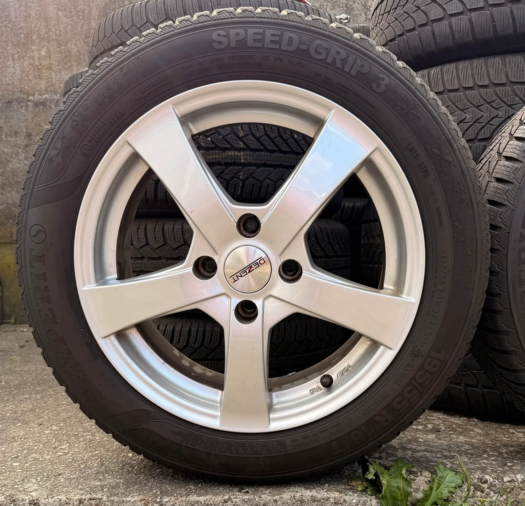 ALU FELGE DEZENT 16" 4X108 GUME ZIMSKE 195-55R16 - Slika 2