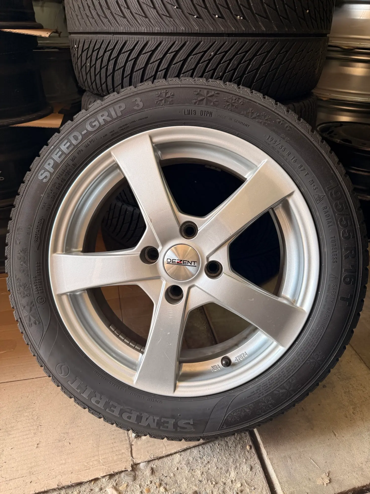 ALU FELGE DEZENT 16" 4X108 GUME ZIMSKE 195-55R16 - Slika 3