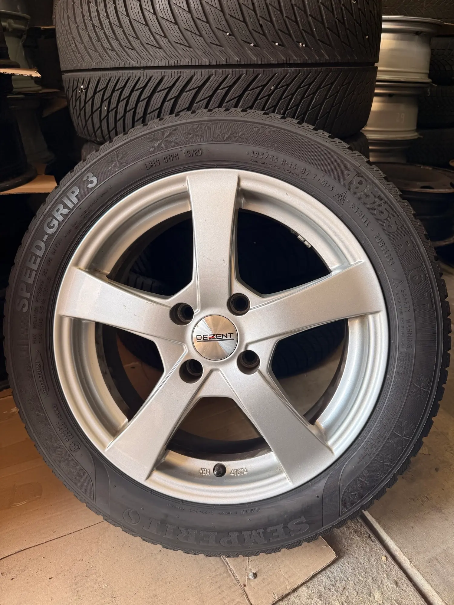 ALU FELGE DEZENT 16" 4X108 GUME ZIMSKE 195-55R16 - Slika 4