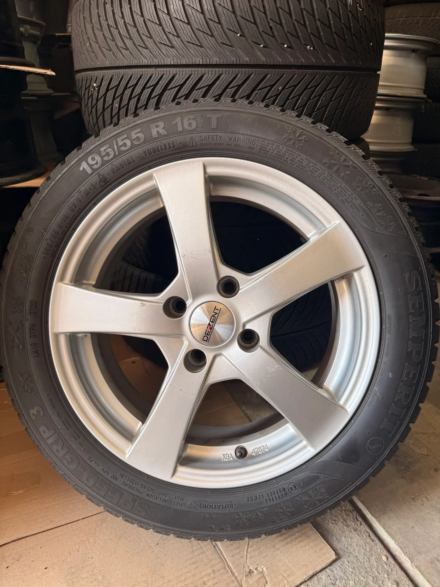 ALU FELGE DEZENT 16" 4X108 GUME ZIMSKE 195-55R16 - Slika 5