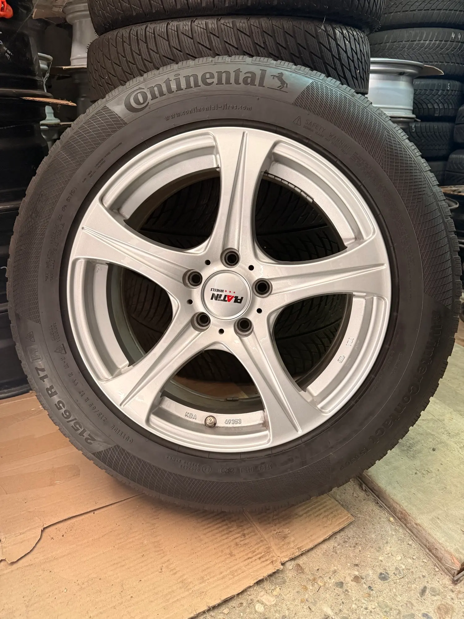 ALU FELGE PLATIN 17" 5X112 + TPMS GUME ZIMSKE 215-65-R17 - Slika 4