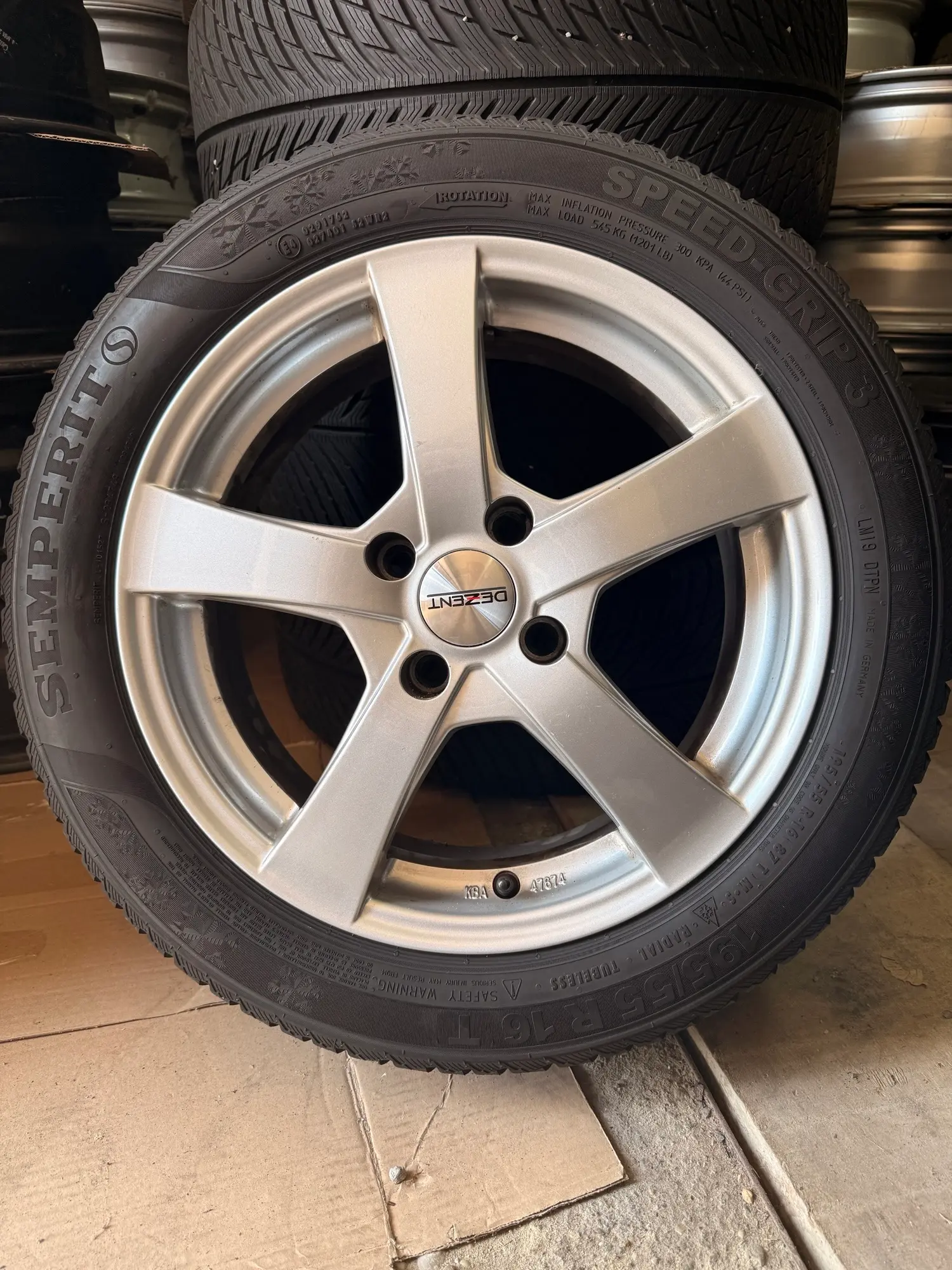 ALU FELGE DEZENT 16" 4X108 GUME ZIMSKE 195-55R16 - Slika 6