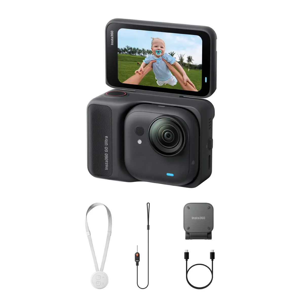 Insta360 GO Ultra Standard Bundle Midnight Black akcijska kamera - Slika 8