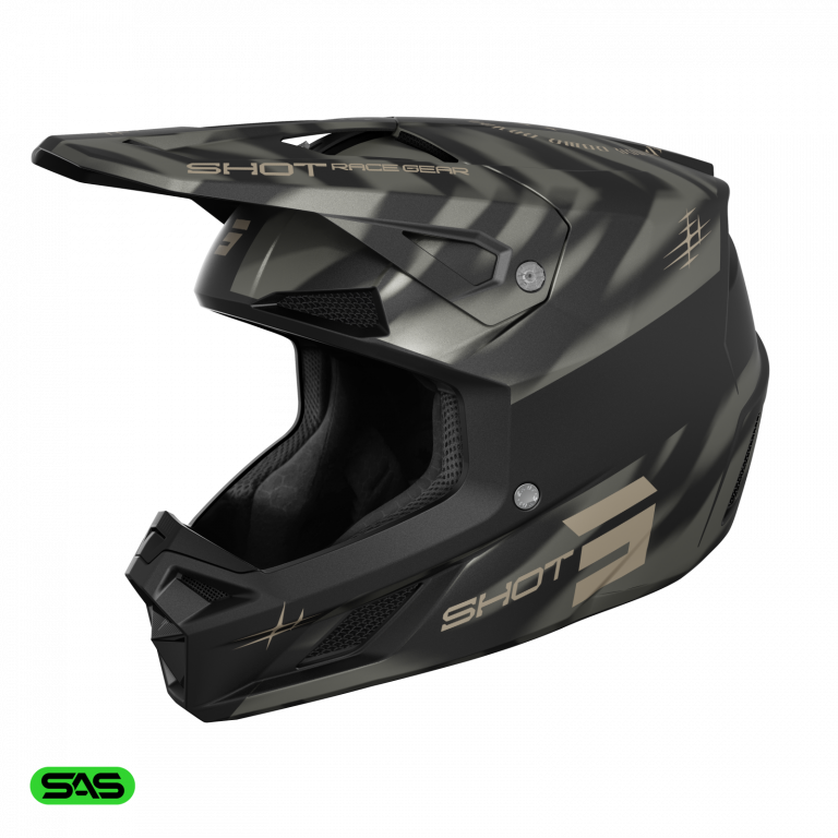 Helmet SHOT SPEED TIGER black matt XS
