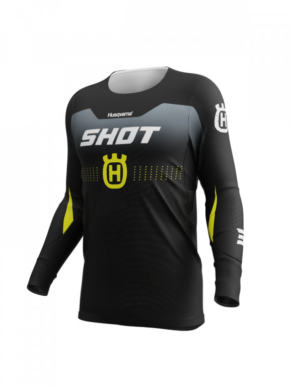 Jersey SHOT AEROLITE HVA black / grey 2XL