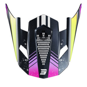 Helmet peak SHOT LITE RACING blue / neon yello pearly