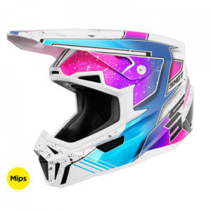 Helmet SHOT LITE RACING white / pink pearly S