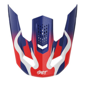 šilt za kacigu SHOT SPEED BEAST plava / crvena biserni