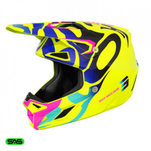 Helmet SHOT SPEED KID GHOST neon yellow glossy L