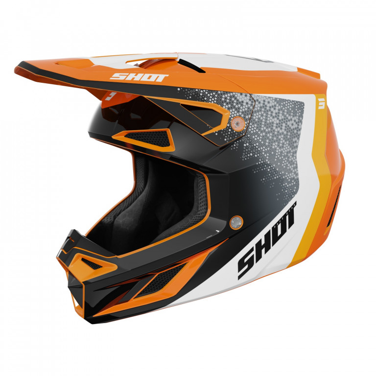 Helmet SHOT SPEED HYBRID orange glossy 2XL