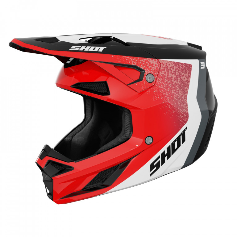Helmet SHOT SPEED HYBRID red glossy 2XL