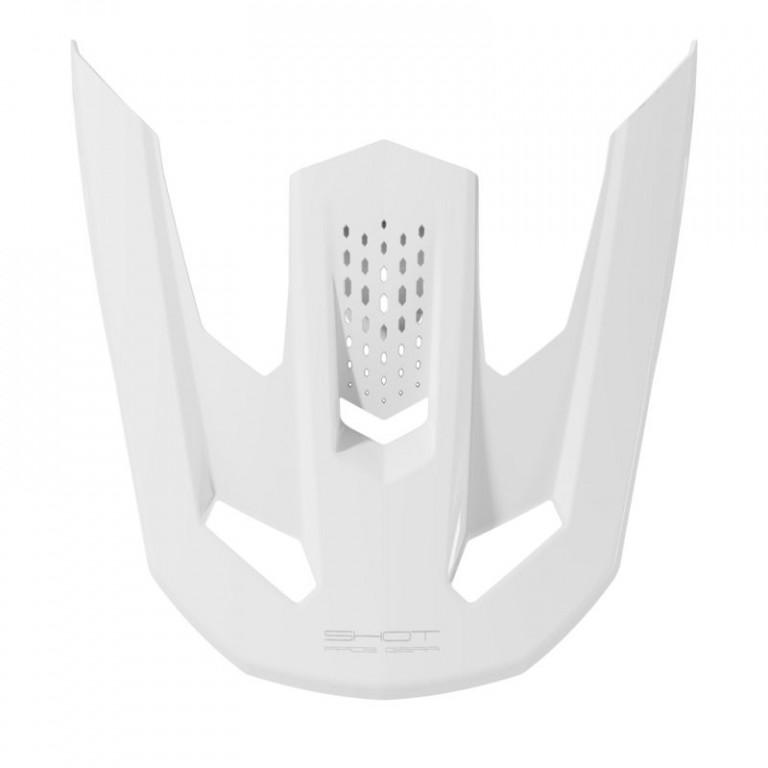 Helmet peak SHOT SPEED SOLID white glossy