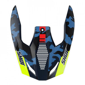 Helmet peak SHOT FURIOUS FLASH blue / neon yellow matt