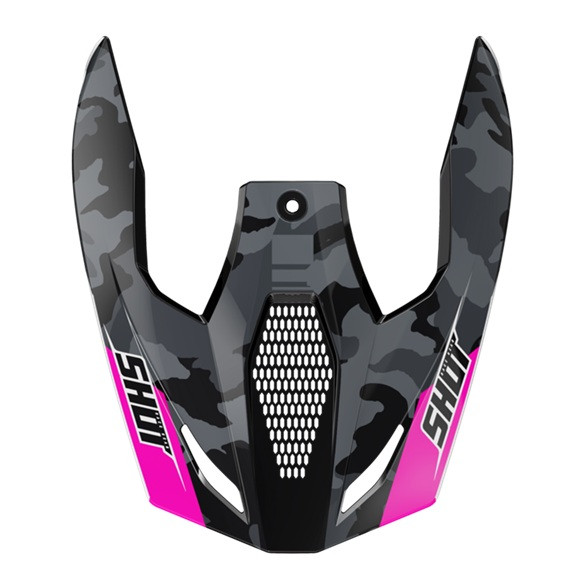 Helmet peak SHOT FURIOUS FLASH pink glossy