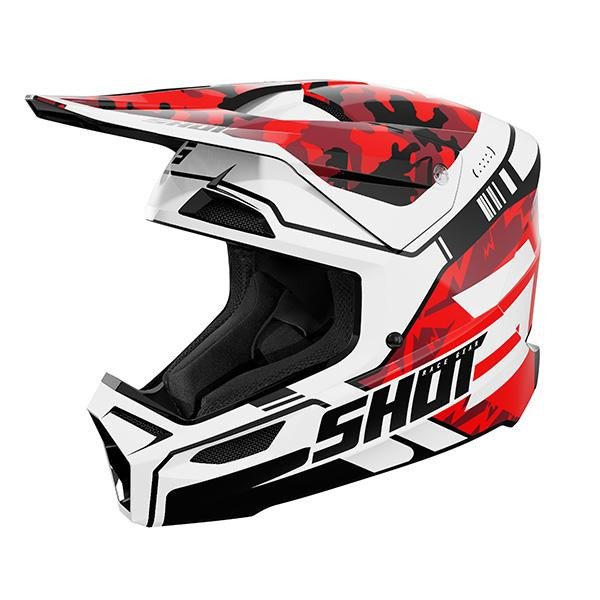Helmet SHOT FURIOUS FLASH red glossy 2XL