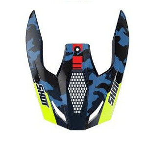 Helmet peak SHOT FURIOUS KID FLASH blue / neon yello glossy