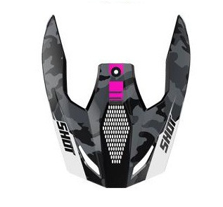 Helmet peak SHOT FURIOUS KID FLASH pink glossy