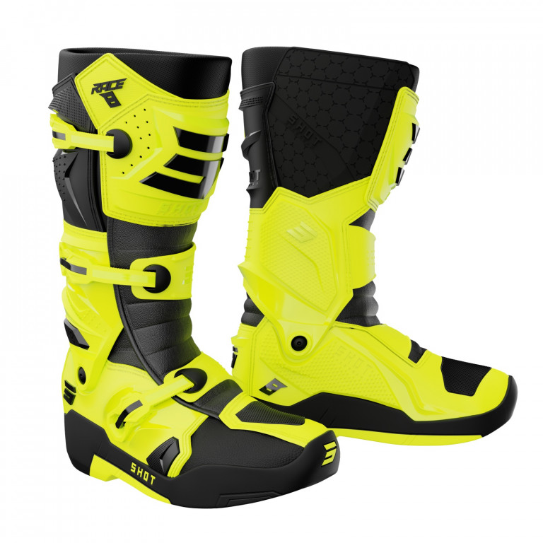 Čizme SHOT RACE 8 neon yellow 39