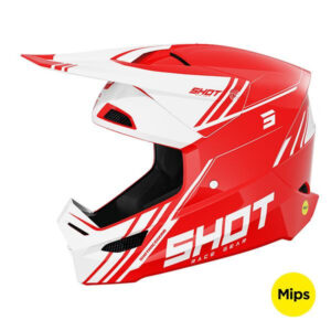 Helmet SHOT RACE SPRINT red glossy 2XL