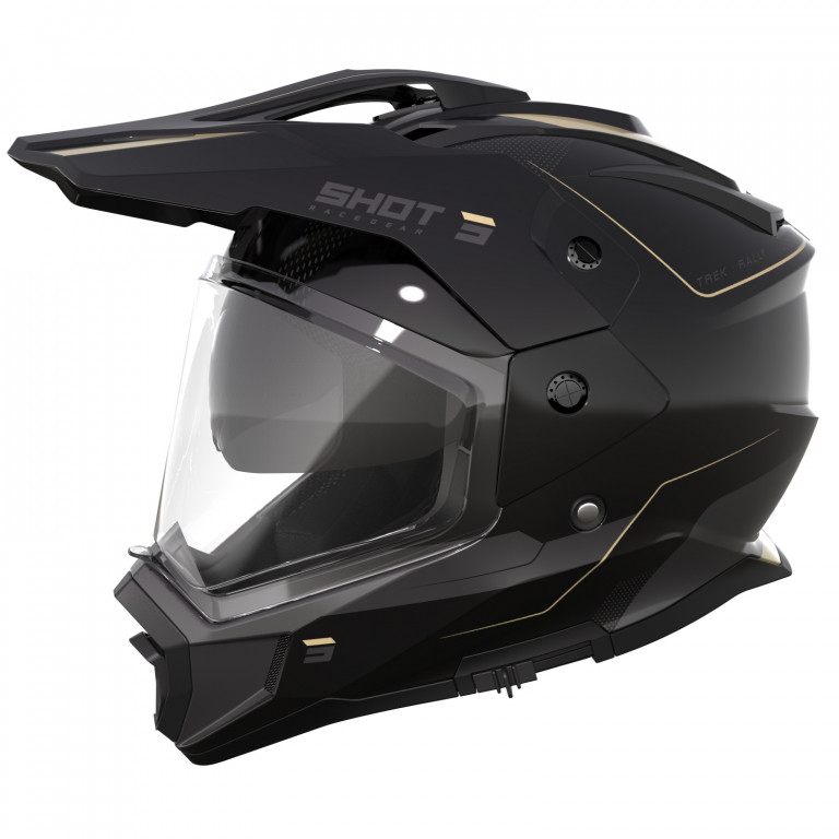 Helmet SHOT TREK MAX VISION RALLY black / sand glossy 2XL