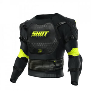 Protective vest SHOT OPTIMAL 2.0 black / neon yellow 2XL