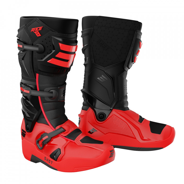 Čizme SHOT RACE 8 black / red 39