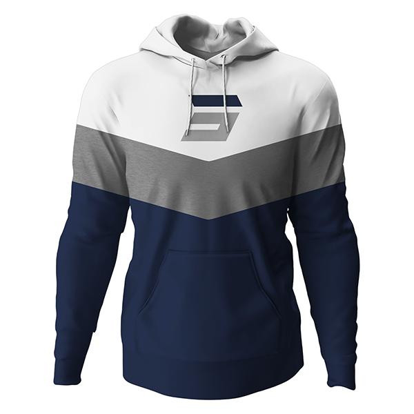 Hoodie SHOT STRIPE navy 2XL